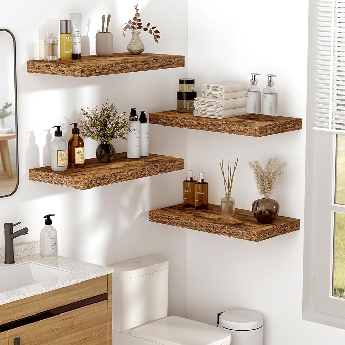 Vivelove 10 Inch Deep Floating Shelves 16 inch Long, 16 x 10 Wide Wall Shelves - Image 2