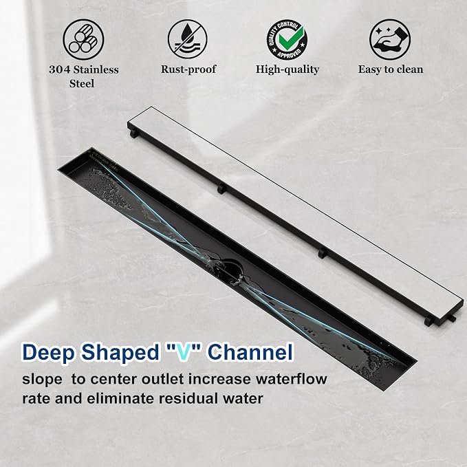 Neodrain 30-Inch Linear Shower Drain - Image 5