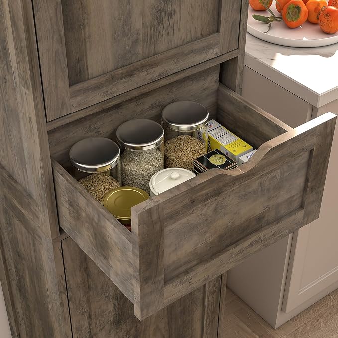 Iwell 67" Tall Storage Cabinet, Narrow Storage Cabinet - Image 6