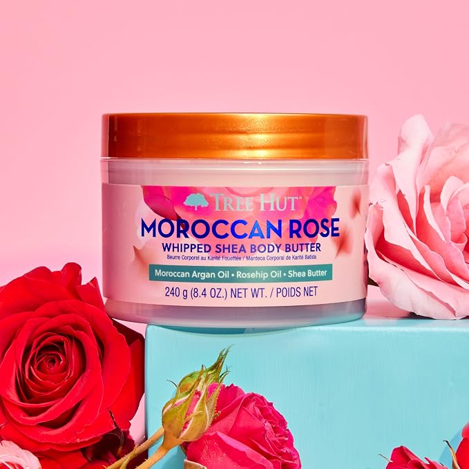 Tree Hut Moroccan Rose Whipped Shea Body Butter, Lightweight, Long-lasting - Image 5