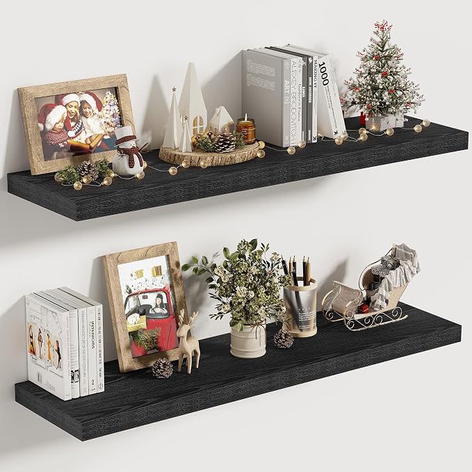 Vivelove 30 Inches Floating Shelves Wall Mounted, Living Room, Home Decor by VIVELOVE