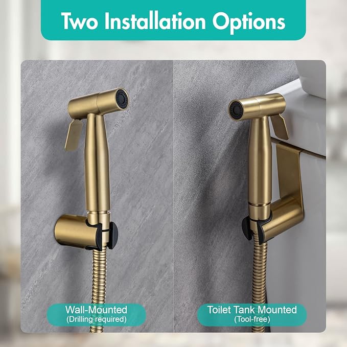 BARROCK Handheld Bidet Sprayer for Toilet, 2 Pack Bidets Faucet for Existing - Image 2