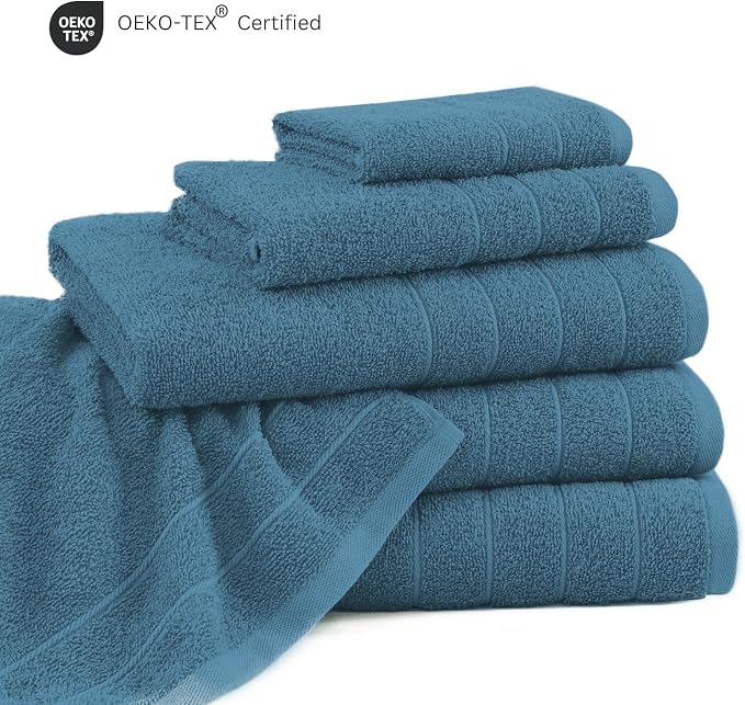 Casa Platino 100% Cotton Bathroom Towels Set - Image 6