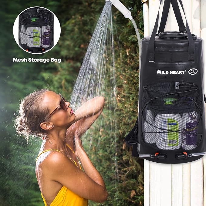 WILD HEART Camping Shower 22L/ 12L Portable Shower - Image 4