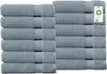 Delara Organic Cotton Towels, 650 GSM Plush Feather Touch Quick Dry Wash Cloths by Delara