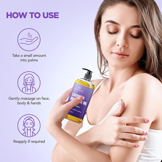 Lavender Massage Oil with Pure Lavender Oil Skin Tightening Massage Oil - Image 6