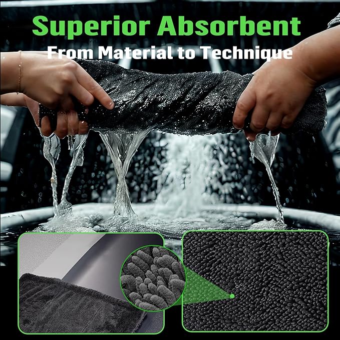 Shiny Bath Wipes Shower Cleaning Cloths, Premium Car Drying Towel | Ultra - Image 3