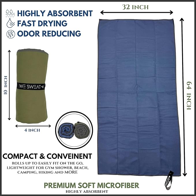 We Sweat's Microfiber Soft and Absorbent Gym Towels - Image 4