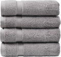 SOFE H&L | Olea Luxury Turkish Cotton Hand Towels Set of 4 Cool Gray | Premium by SOFEHomeLiving