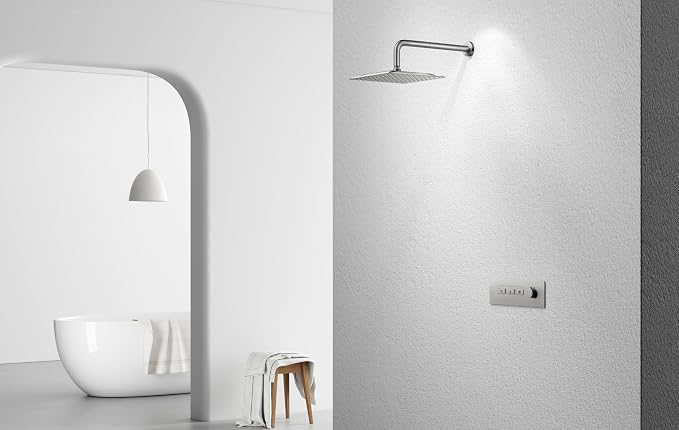 VBFF-Shower Head, rain shower head, 10 inch- Square Shower Head, 1.8 GPM Flow - Image 4