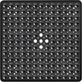Black Square Shower Bathtub Mat Non Slip 21x21 Inch, Soft Bath Mat by NaolotureHome