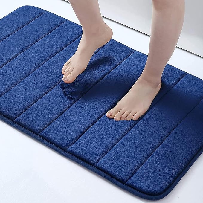 Buganda Memory Foam Bath Mat, Ultra Soft and Non-Slip Bathroom Rugs, Water by Buganda