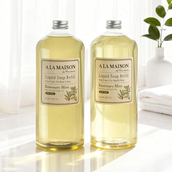 A LA MAISON French Liquid Hand Soap Refill, Rosemary Mint - Image 3