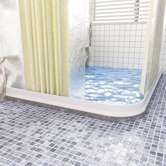 Raycity 3" High Shower Threshold Water Dam 59 IN Collapsible Shower Water - Image 4