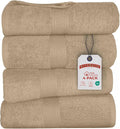RIVERSIDE 100% Ring Spun Cotton Large Bath Towels Set of 4, 27 x 54 Inches – by RIVERSIDE