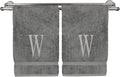 Monogrammed Hand Towel, Personalized Initial Gift, Extra Absorbent 100% Turkish by BareCotton