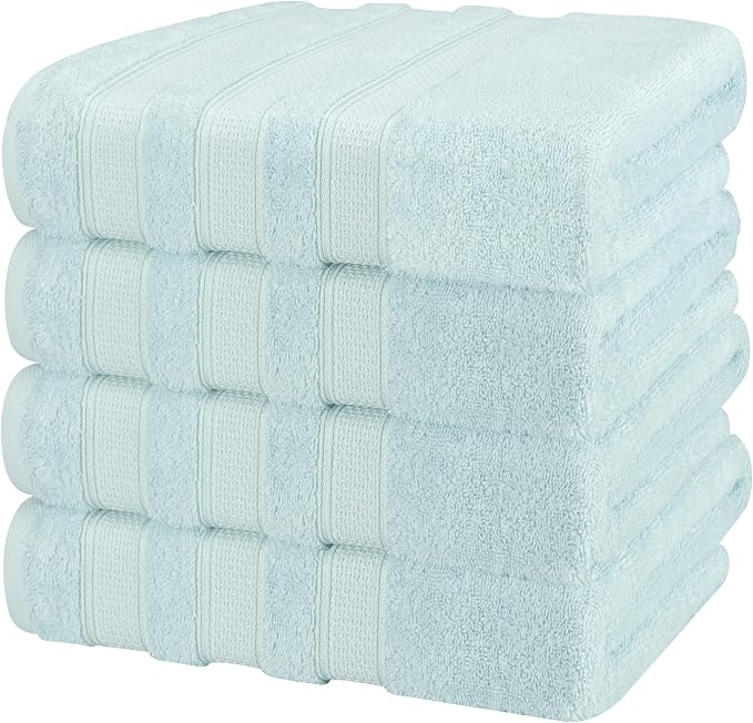 American Soft Linen Salem 100% Cotton Turkish 4 Piece Bath Towels - Image 5