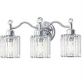 Modern Crystal Bathroom Vanity Light, 3-Lights Bathroom Light Fixtures by iYoee