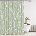 Tititex Morden 140gms Faux Linen Fabric Bath Shower Curtain Set Textured Fabric by Tititex