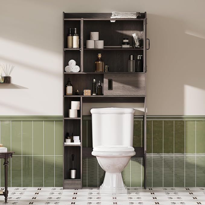 ChooChoo Over The Toilet Storage Cabinet, Farmhouse Bathroom Storage Cabinet - Image 5