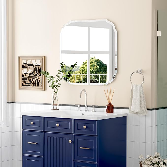 Silver Wall Mirror-Beveled Edge Frameless Mirror - Image 4