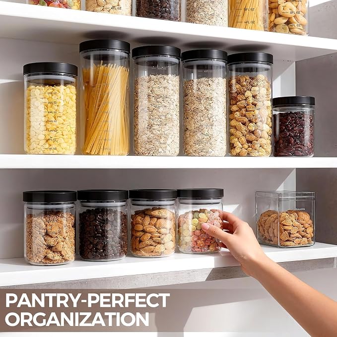 Danbark Set of 6 18oz Airtight Glass Storage Canisters - Image 8