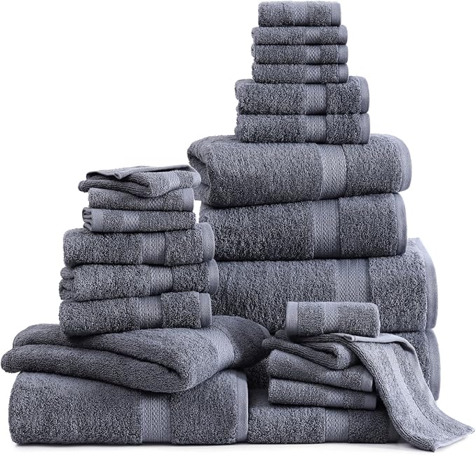 LANE LINEN 100% Cotton Bath Towels Set - Image 4