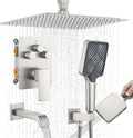 Bathtub Shower Faucet Set with Pressure Balance Valve, Brushed Nickel by Woindo