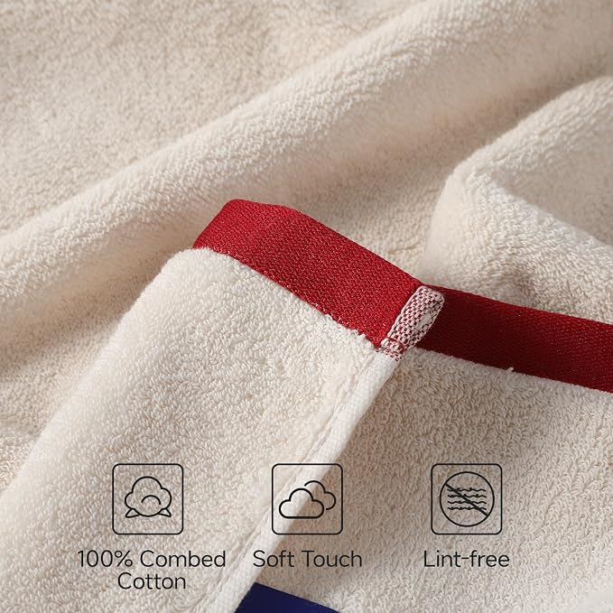REDKISS 6 Pack Cotton Towel Set - Image 6