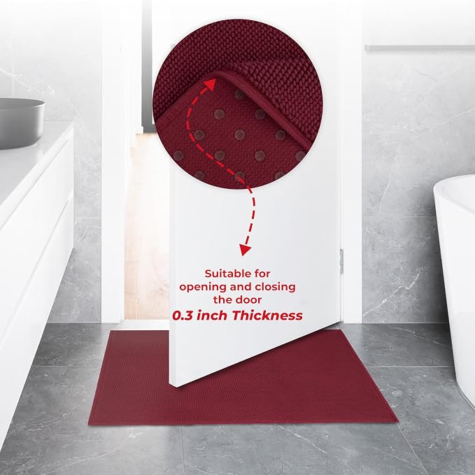 American Soft Linen Bath Rug, 17 in 24 in 100% Cotton Bath Mats Rugs - Image 7
