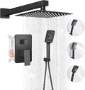 Shower Head Matte Black, Shower Faucet Set Bathroom Shower System by LCEVCGK