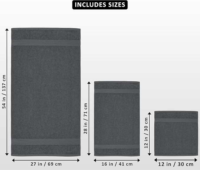 Utopia Towels 8 Piece Luxury Towel Set – Majestic Plush, Super Absorbent & - Image 2