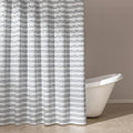 Amazon Basics Geometric Jacquard Fabric Shower Curtain by AmazonBasics