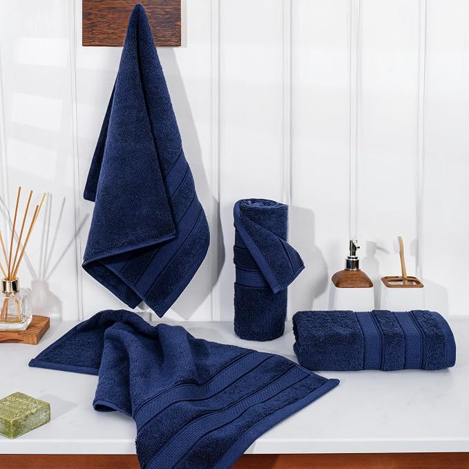 American Soft Linen Salem 100% Cotton Turkish 4 Piece Hand Towels - Image 3