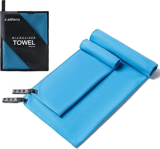 Camping Towel, 2 Pack Microfiber Travel Sports Towel, Quick Dry by Unknown
