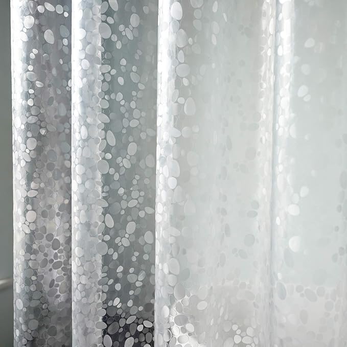 AooHome 54x72 Inch Stall Size Shower Curtain Liner, EVA Shower Curtain 3D - Image 2