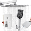 Shower System Modern Rain Brass Faucet Set by JQBQS
