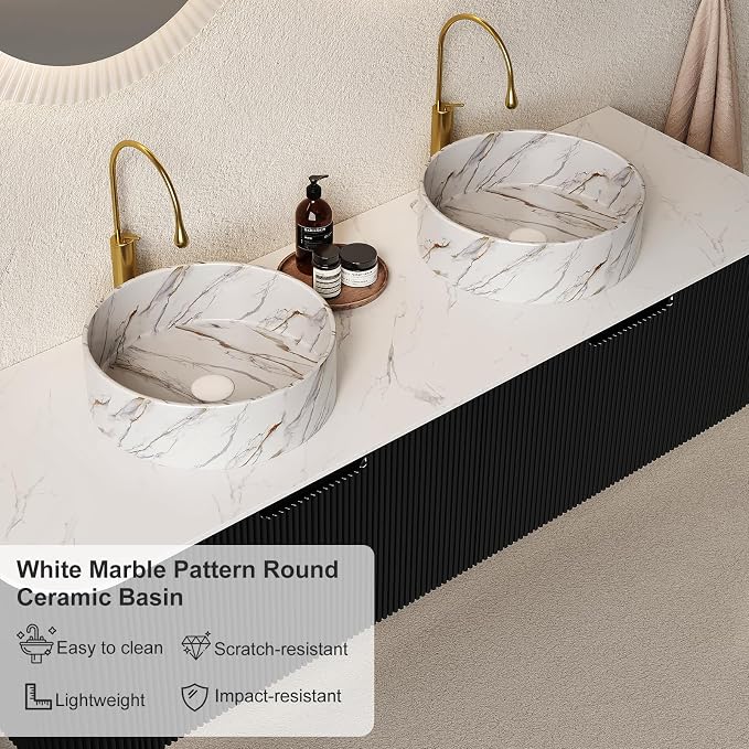 Ambrovina 60" Floating Bathroom Vanity - Image 4