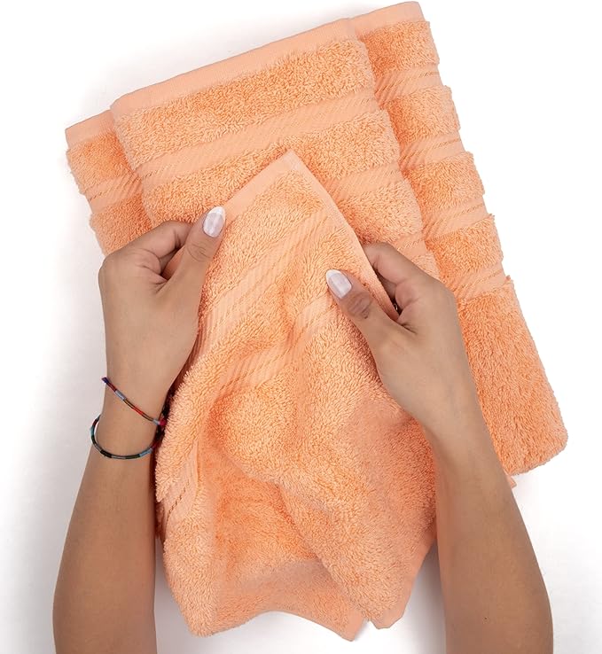 American Soft Linen Luxury 4 Piece Bath Towel Set, 600 GSM 100% Cotton Turkish - Image 6