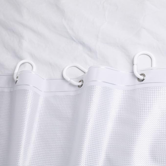 NTBAY EVA Semi-Transparent Clear Shower Curtain - Image 7