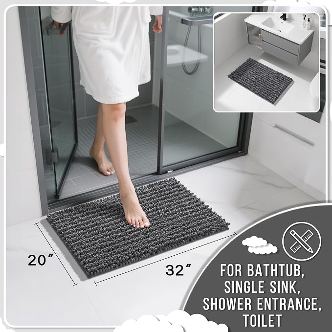 Yimobra Bathroom Rugs Non Slip Washable 32x20 Inch - Image 2