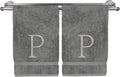 Monogrammed Hand Towel, Personalized Initial Gift, Extra Absorbent 100% Turkish by BareCotton