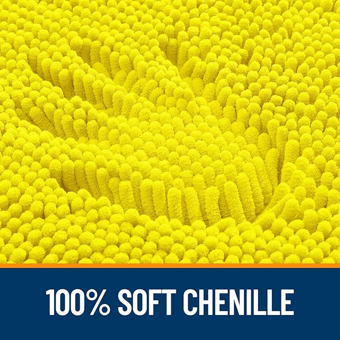 OLANLY Bathroom Rugs 30x20, Extra Soft Absorbent Chenille Bath Rugs, Rubber - Image 3