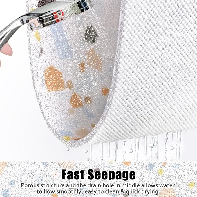 Square Shower Mat Non Slip: 31x31 Inch Shower Floor Mat - Image 3