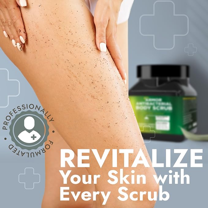 Antibacterial Body Scrub | Manuka Honey & Charcoal | Kills 99.9% of Germs & - Image 6