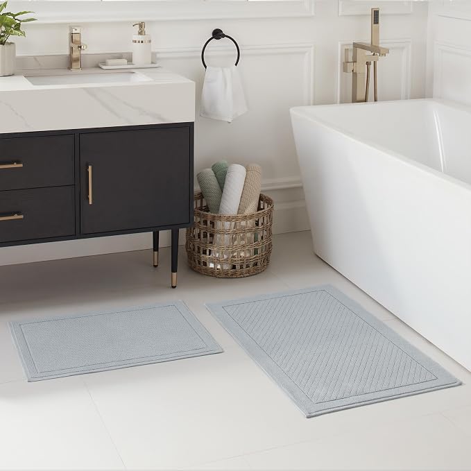 Arkwright 2 Piece 100% Cotton Bathroom Rug Set - Image 2