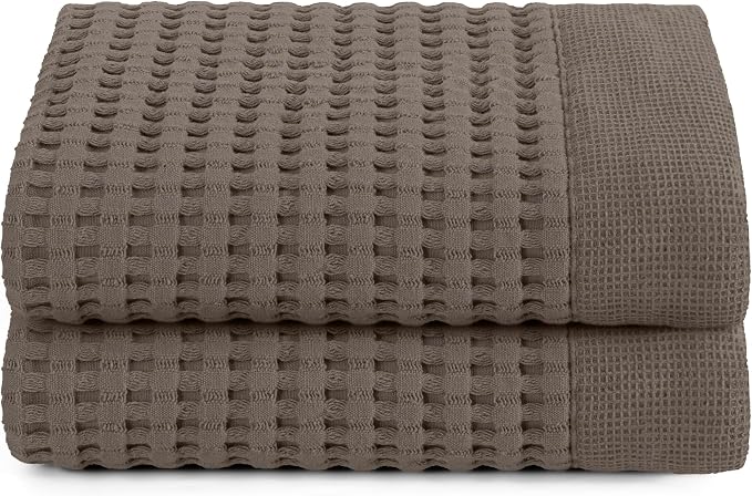 GILDEN TREE Waffle Hand Towels for Bathroom Quick Dry Large Luxury Lint Free by GildenTree
