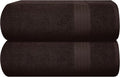 GLAMBURG Premium Cotton Oversized 2 Pack Bath Sheet 35x70-100% Pure Cotton by GLAMBURG