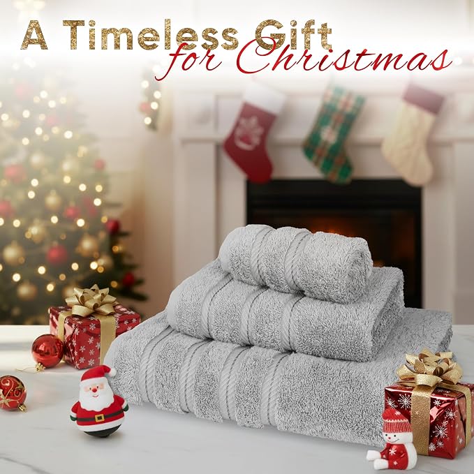 American Soft Linen Premium 3 Piece Towel Set, 1 Bath Towel 1 Hand Towel 1 - Image 2
