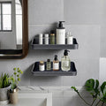 Luxury Shower Caddy, Rustproof Metal Large Capacity Bathroom Shelves by FIESONO